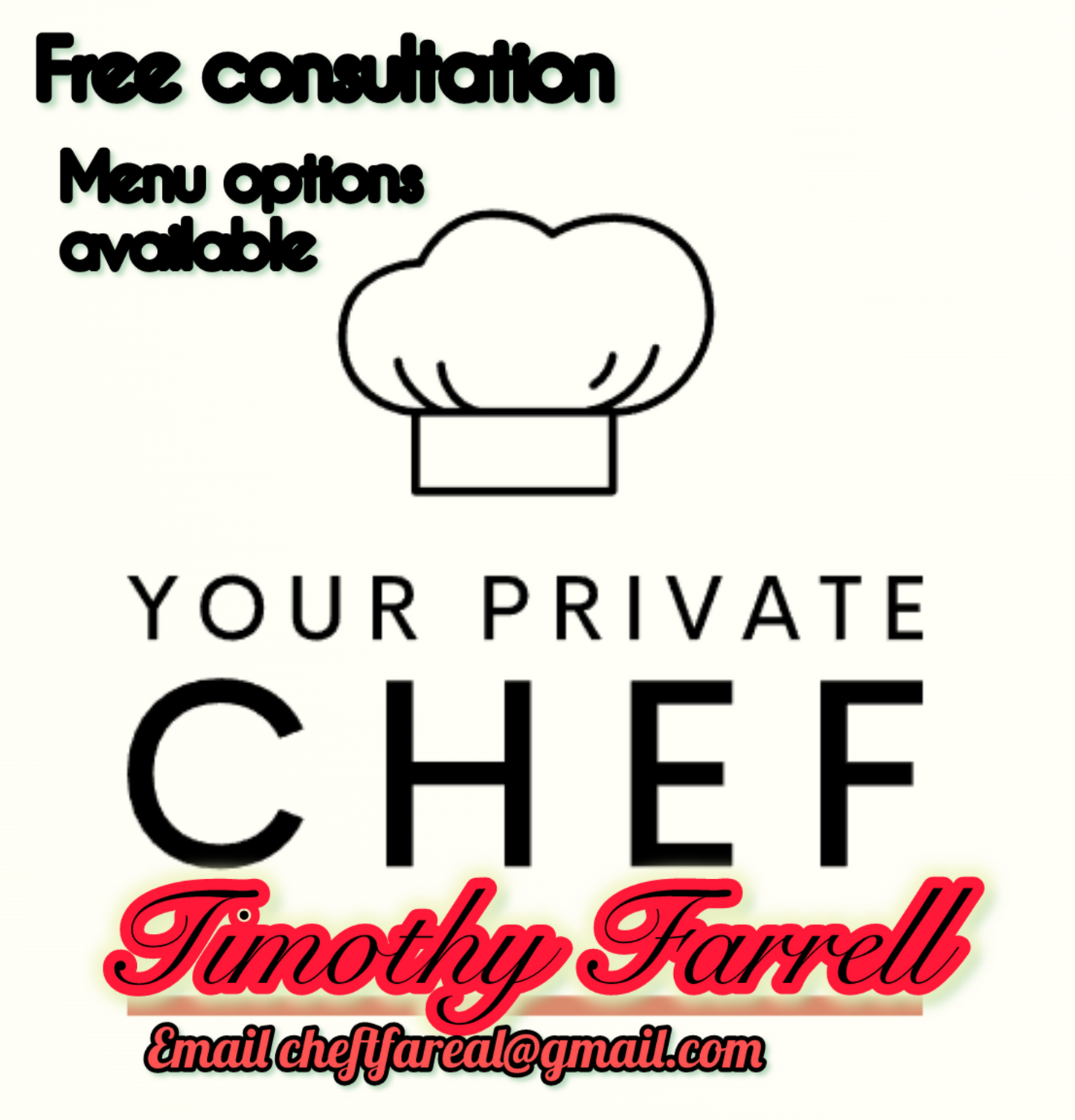 Private Cheffing, meal preps